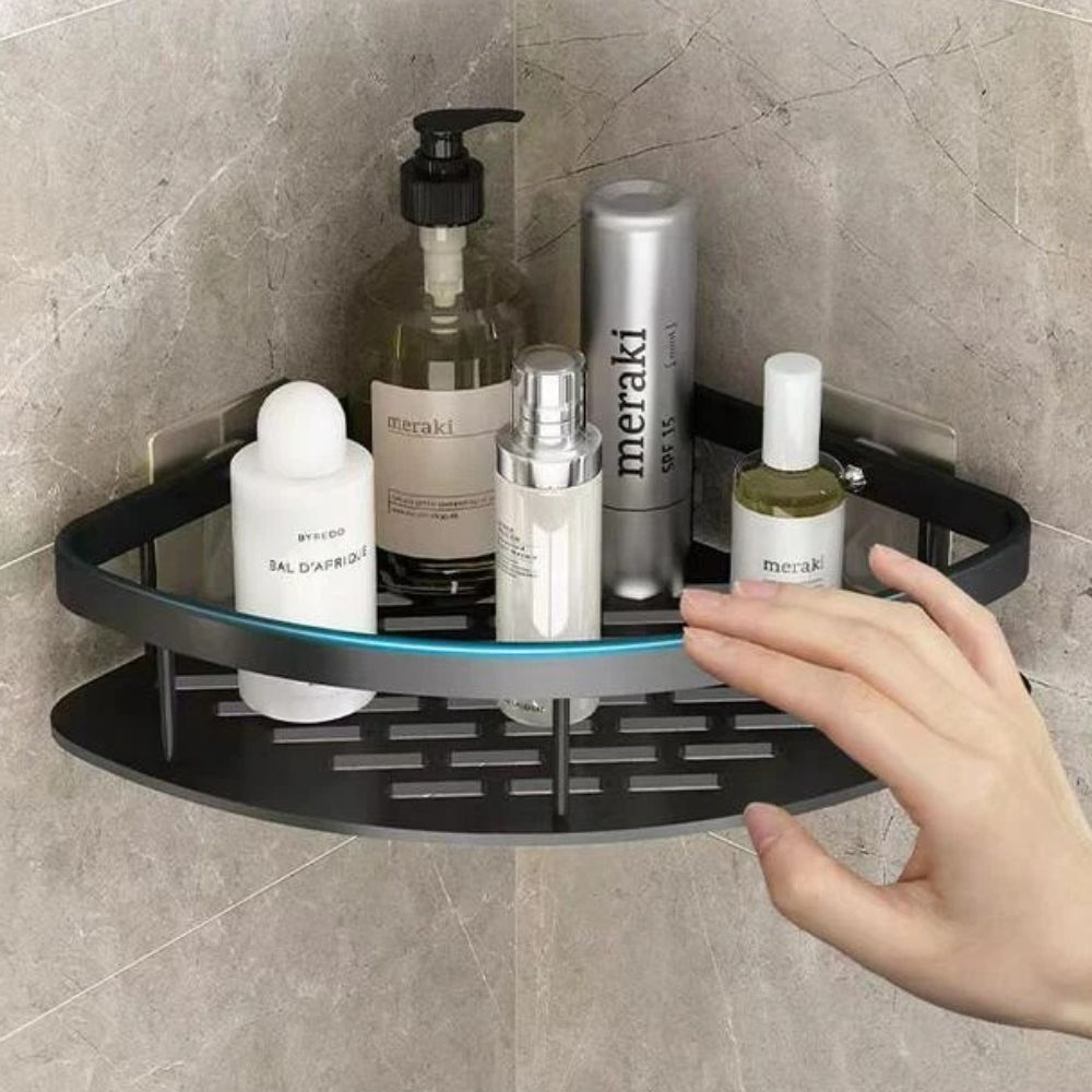 Modern Aluminium Shower Caddy With Removable Hook 2