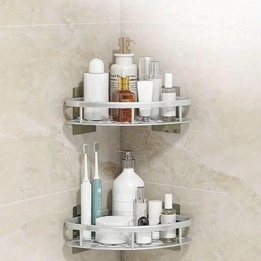 Modern Aluminium Shower Caddy With Removable Hook 3