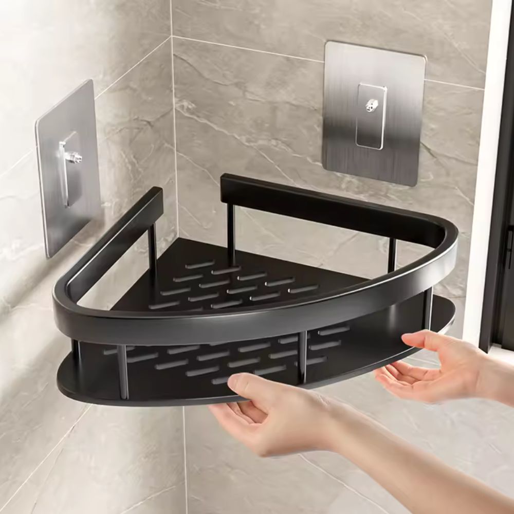 Modern Aluminium Shower Caddy With Removable Hook 4