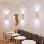 Modern Aluminum 2-Light Wall Sconce Lamp - LED Wall Lights in Gold, Black, and White for Stylish Home Illumination 8