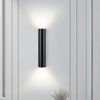 Modern Aluminum 2-Light Wall Sconce Lamp – LED Wall Lights in Gold, Black, or White for Living Room and Bedroom Decor 0