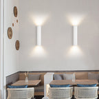 Modern Aluminum 2-Light Wall Sconce Lamp – LED Wall Lights in Gold, Black, or White for Living Room and Bedroom Decor 2