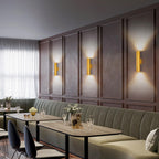 Modern Aluminum 2-Light Wall Sconce Lamp – LED Wall Lights in Gold, Black, or White for Living Room and Bedroom Decor 3