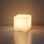 Modern Battery Operated Table Lamp with Remote Control – Geometric Design Bedside Lamp for Adjustable Ambiance 0