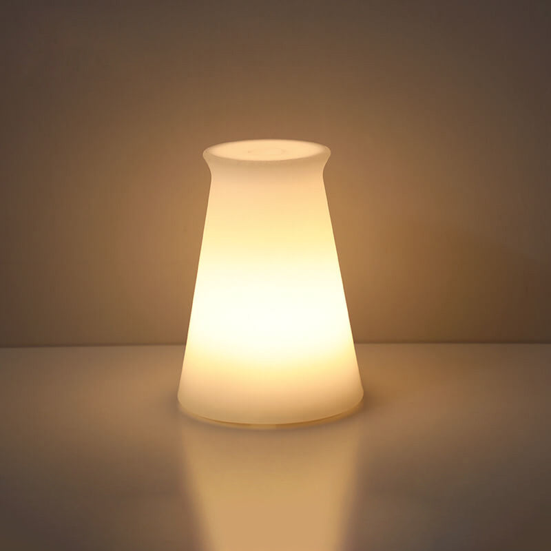 Modern Battery Operated Table Lamp with Remote Control – Geometric Design Bedside Lamp for Adjustable Ambiance 10