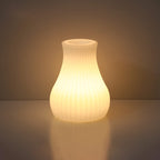 Modern Battery Operated Table Lamp with Remote Control – Geometric Design Bedside Lamp for Adjustable Ambiance 12