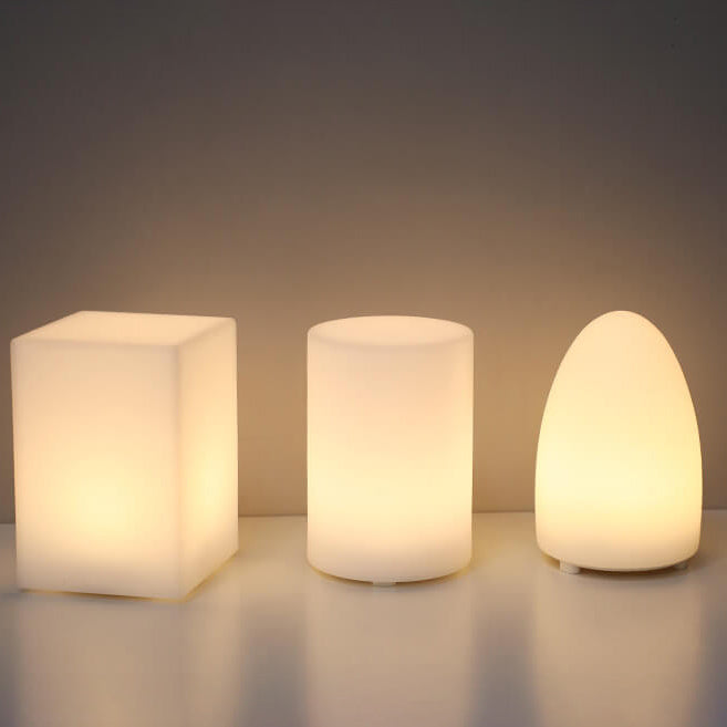 Modern Battery Operated Table Lamp with Remote Control – Geometric Design Bedside Lamp for Adjustable Ambiance 2