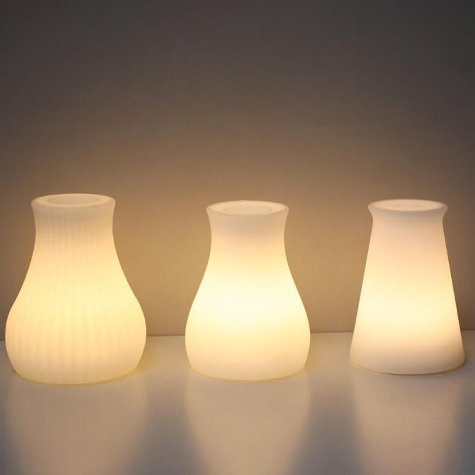 Modern Battery Operated Table Lamp with Remote Control – Geometric Design Bedside Lamp for Adjustable Ambiance 3