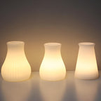 Modern Battery Operated Table Lamp with Remote Control – Geometric Design Bedside Lamp for Adjustable Ambiance 3