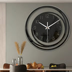 Modern Black Acrylic Wall Clock – 30 cm Silent Quartz Minimalist Decor 1