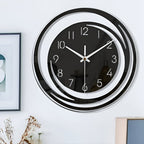 Modern Black Acrylic Wall Clock – 30 cm Silent Quartz Minimalist Decor 5