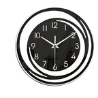 Modern Black Acrylic Wall Clock – 30 cm Silent Quartz Minimalist Decor 6