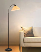 Modern Black Floor Lamp – Minimalist Standing Lamp with Fabric Shade for Living Room and Bedroom 4