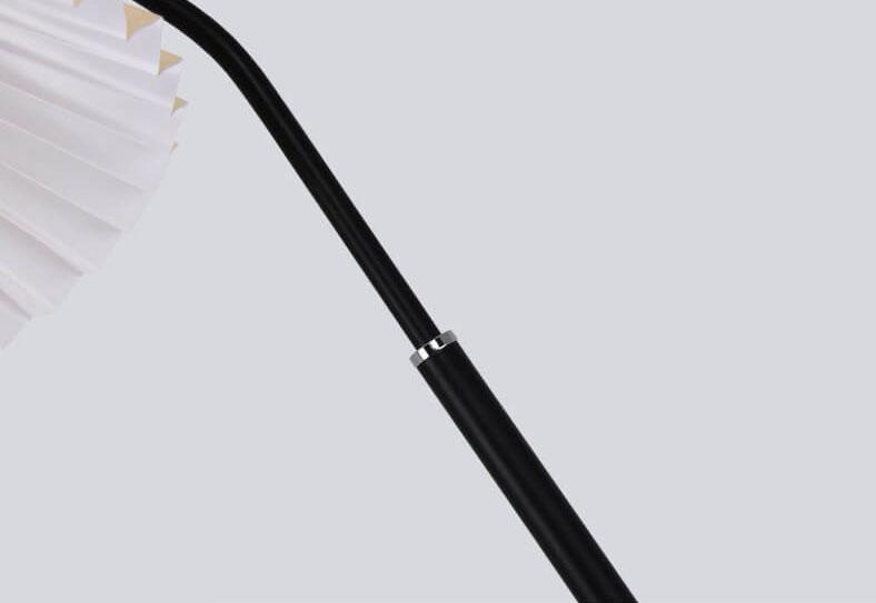 Modern Black Floor Lamp – Minimalist Standing Lamp with Fabric Shade for Living Room and Bedroom 6