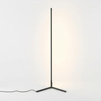 Modern Black Floor Lamp with Remote Control and Dimming Feature 0