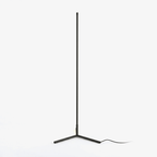 Modern Black Floor Lamp with Remote Control and Dimming Feature 1