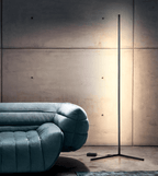 Modern Black Floor Lamp with Remote Control and Dimming Feature 3
