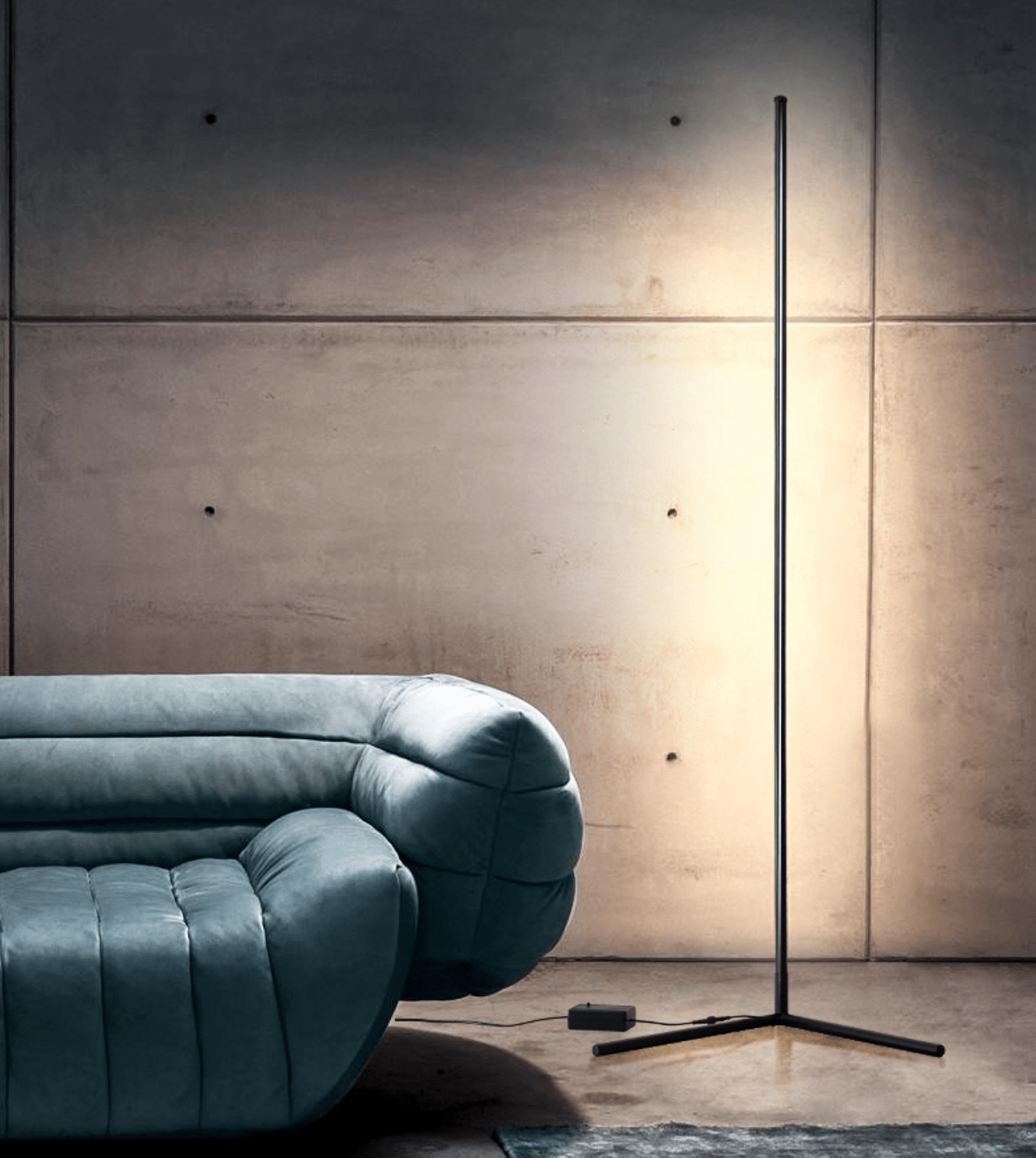 Modern Black Floor Lamp with Remote Control and Dimming Feature 3