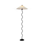 Modern Black Floor Lamp with Wavy Design for Living Room 0