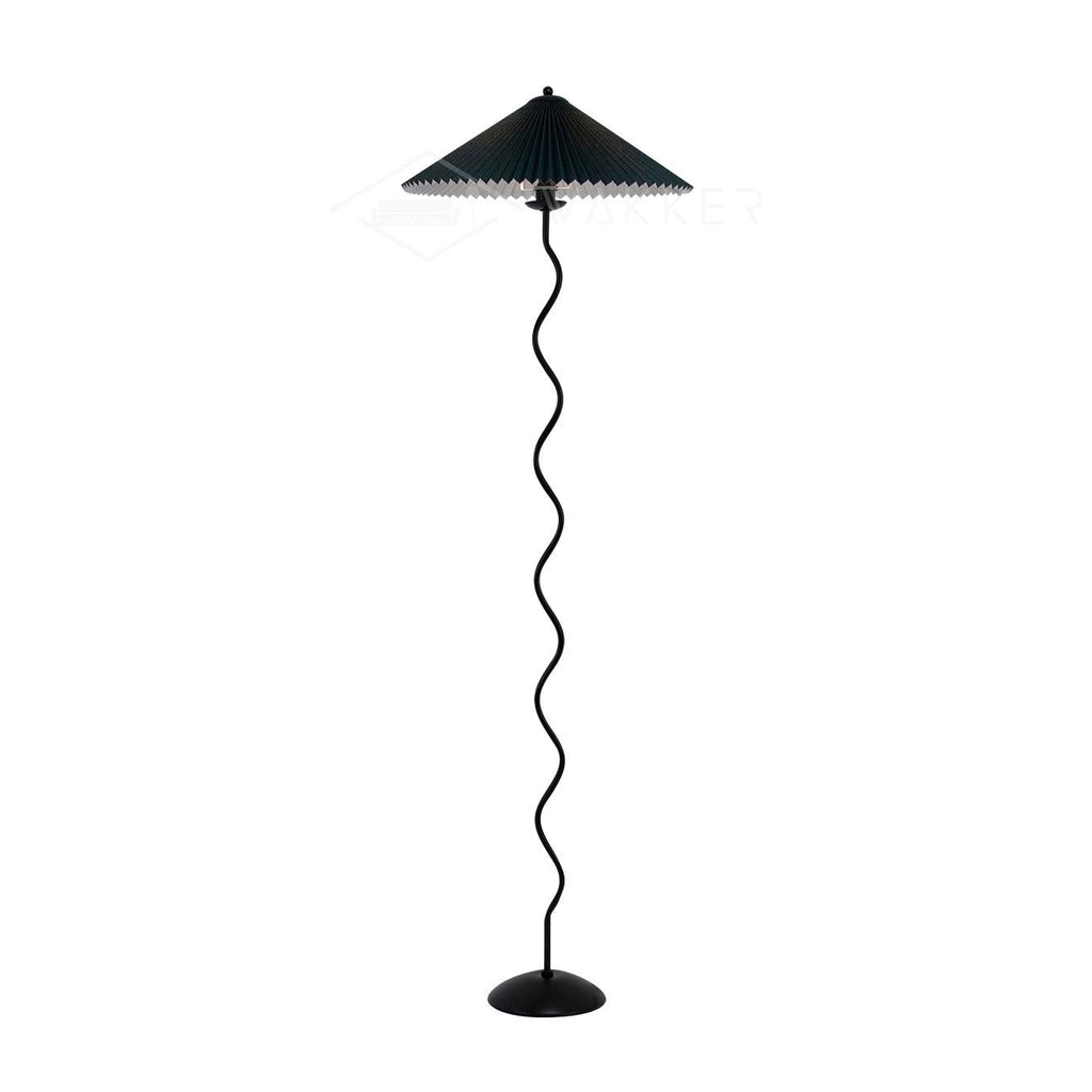 Modern Black Floor Lamp with Wavy Design for Living Room 10