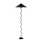 Modern Black Floor Lamp with Wavy Design for Living Room 10