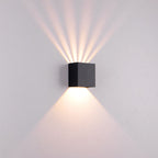 Modern Black LED Outdoor Wall Sconce Lamp – Waterproof Design for Patios and Fences 2