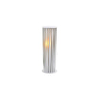 Black Zinc Metal Outdoor Wall Light Cylindrical IP65 Acrylic Shade Modern Patio Garden Home Decor - Stack & Clear 3