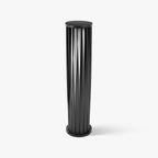 Black Zinc Metal Outdoor Wall Light Cylindrical IP65 Acrylic Shade Modern Patio Garden Home Decor - Stack & Clear 4