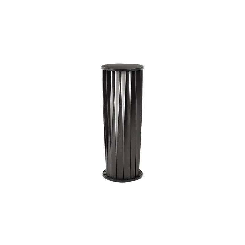 Black Zinc Metal Outdoor Wall Light Cylindrical IP65 Acrylic Shade Modern Patio Garden Home Decor - Stack & Clear 13