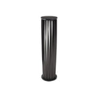 Black Zinc Metal Outdoor Wall Light Cylindrical IP65 Acrylic Shade Modern Patio Garden Home Decor - Stack & Clear 15