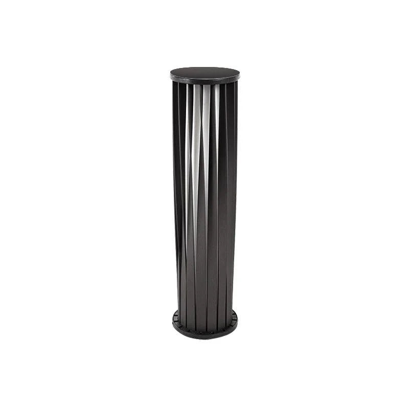 Black Zinc Metal Outdoor Wall Light Cylindrical IP65 Acrylic Shade Modern Patio Garden Home Decor - Stack & Clear 15