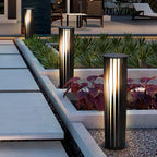 Black Zinc Metal Outdoor Wall Light Cylindrical IP65 Acrylic Shade Modern Patio Garden Home Decor - Stack & Clear 5