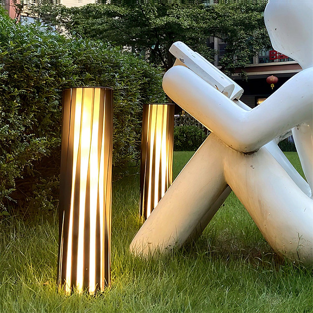 Black Zinc Metal Outdoor Wall Light Cylindrical IP65 Acrylic Shade Modern Patio Garden Home Decor - Stack & Clear 6
