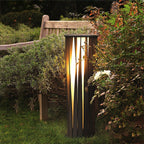 Black Zinc Metal Outdoor Wall Light Cylindrical IP65 Acrylic Shade Modern Patio Garden Home Decor - Stack & Clear 8