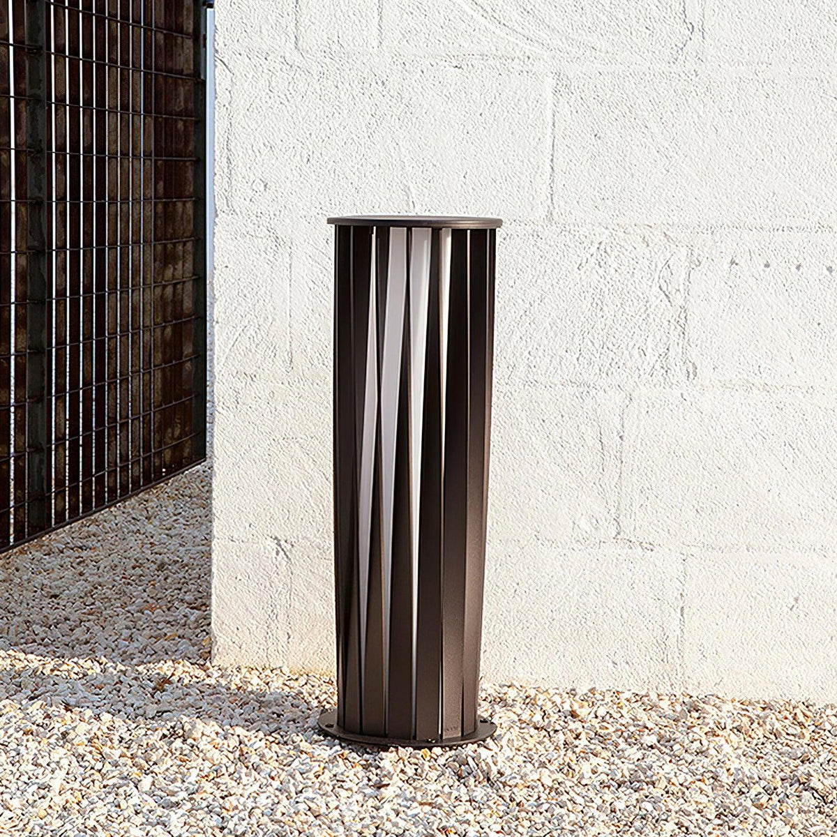 Black Zinc Metal Outdoor Wall Light Cylindrical IP65 Acrylic Shade Modern Patio Garden Home Decor - Stack & Clear 11