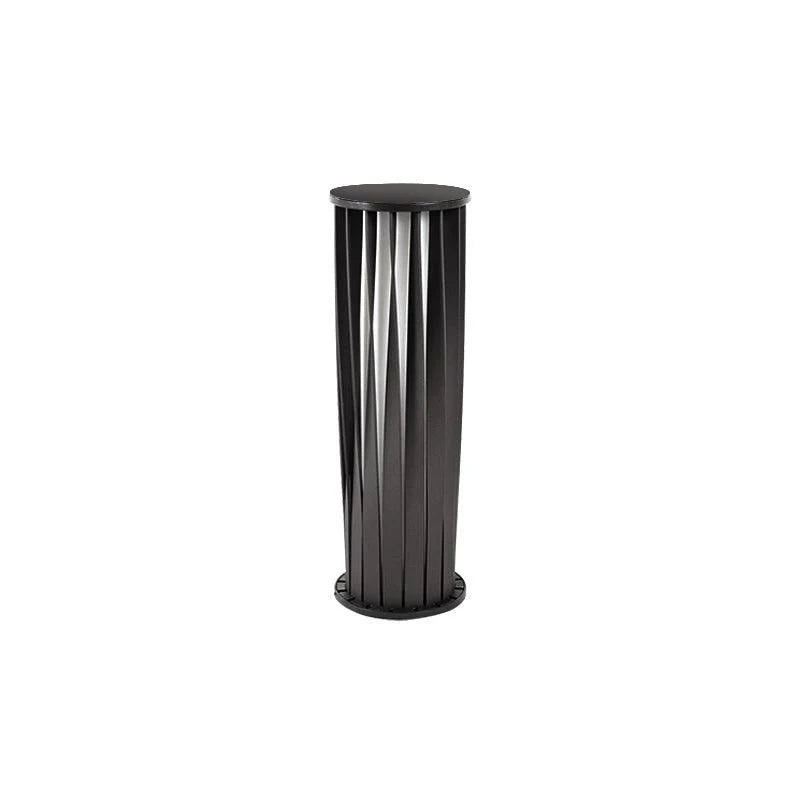 Black Zinc Metal Outdoor Wall Light Cylindrical IP65 Acrylic Shade Modern Patio Garden Home Decor - Stack & Clear 12