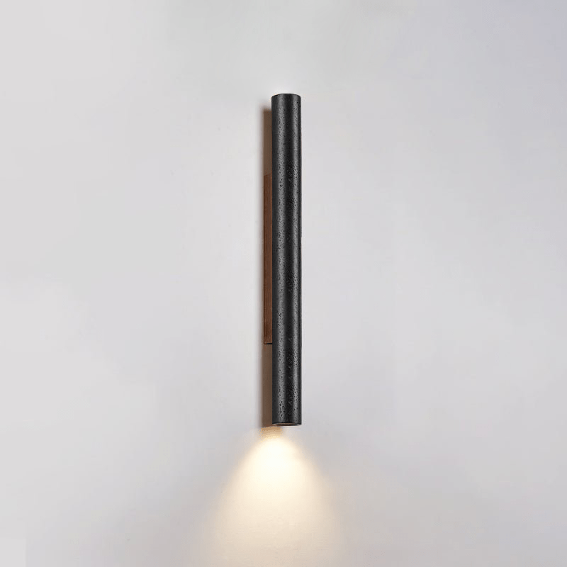 Modern Black Travertine LED Wall Sconce Lighting 11