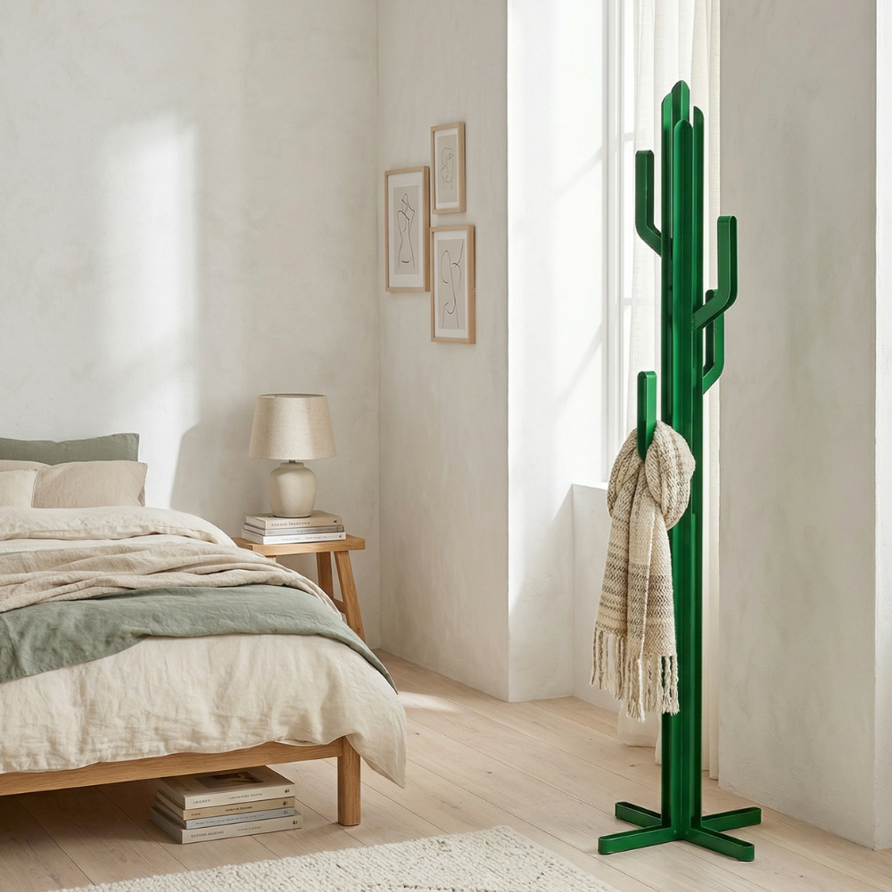 Modern Cactus Coat Stand Powder-Coated Metal 99