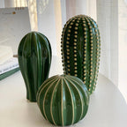 Modern Cactus Sculpture Ceramic 1