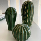 Modern Cactus Sculpture Ceramic 4