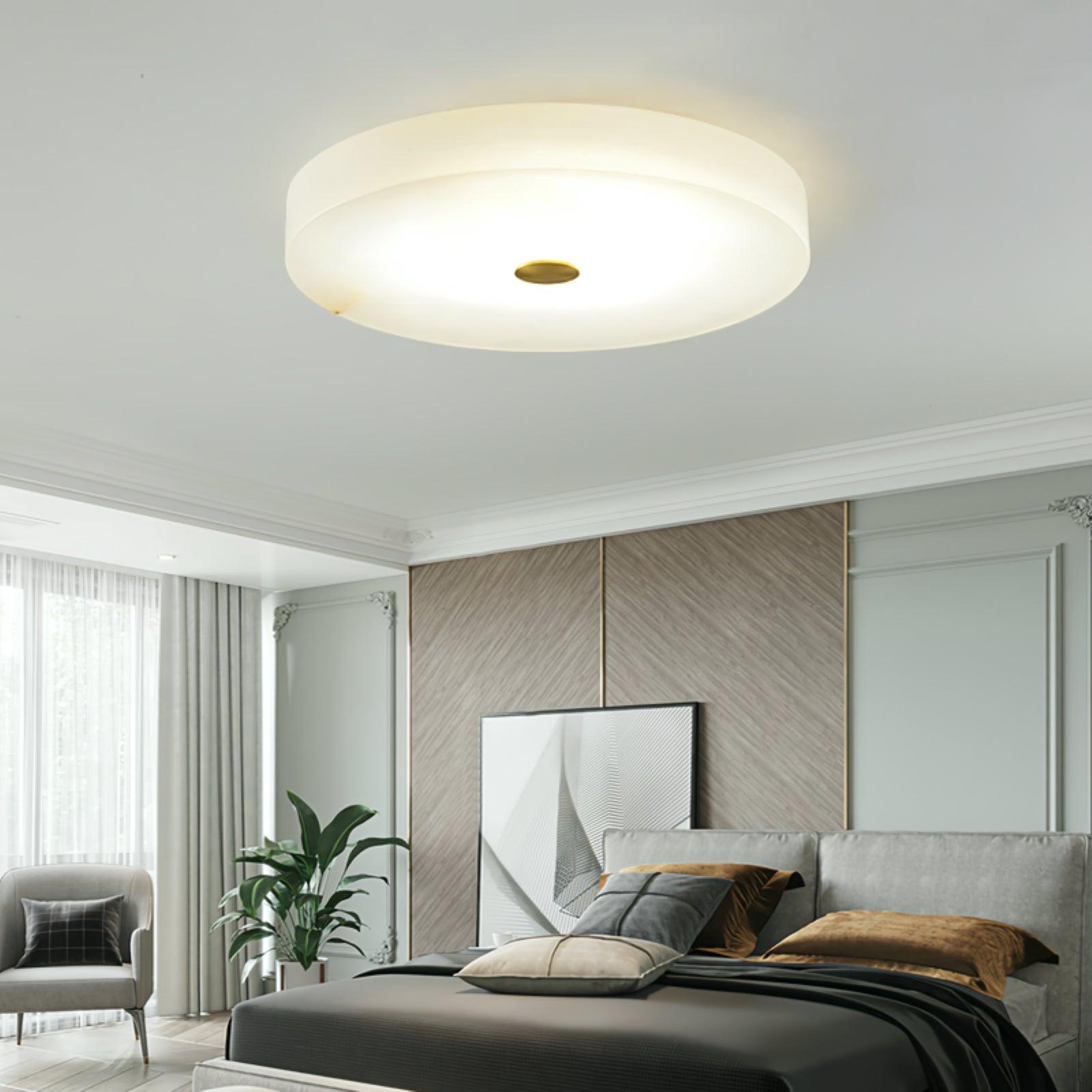 Modern Ceiling Light Alabaster Integrated LED Dimmable 3