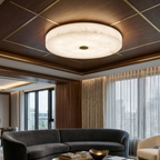 Modern Ceiling Light Alabaster Integrated LED Dimmable