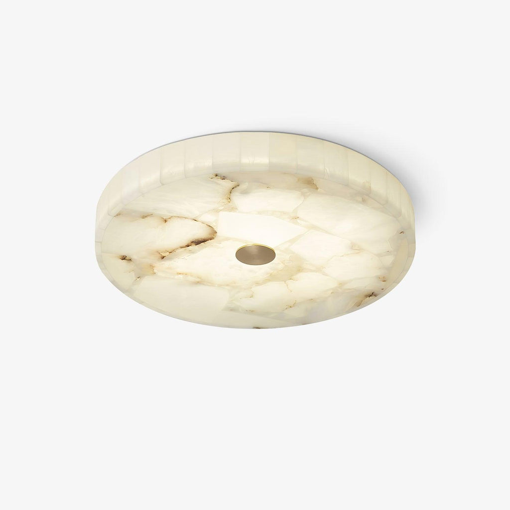 Modern Ceiling Light Alabaster White Gold Elegant Design 1
