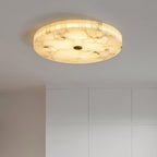 Modern Ceiling Light Alabaster White Gold Elegant Design 11