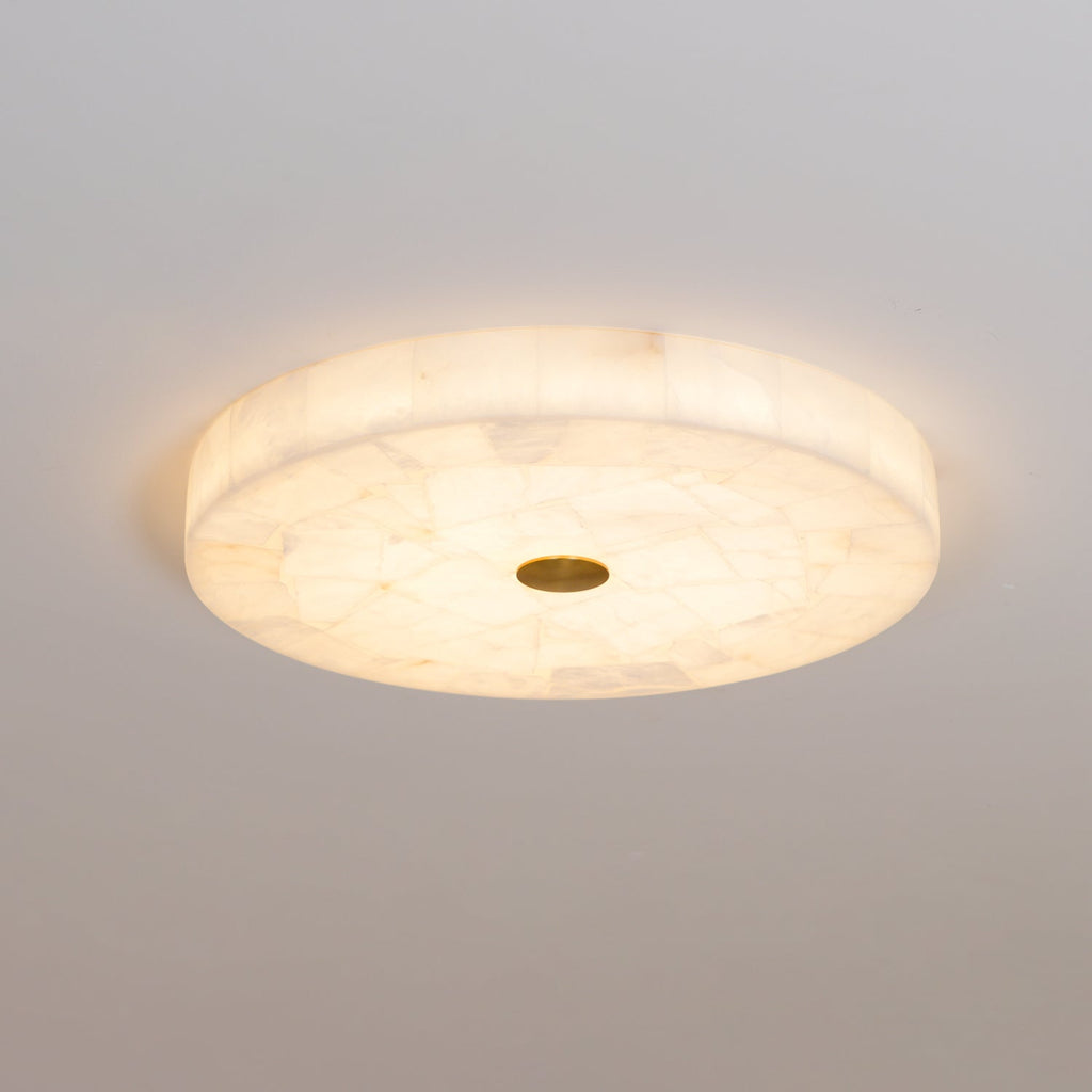 Modern Ceiling Light Alabaster White Gold Elegant Design 3