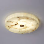 Modern Ceiling Light Alabaster White Gold Elegant Design 9