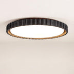 Modern Ceiling Light Black Travertine Dimmable LED Design 0