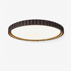 Modern Ceiling Light Black Travertine Dimmable LED Design 1
