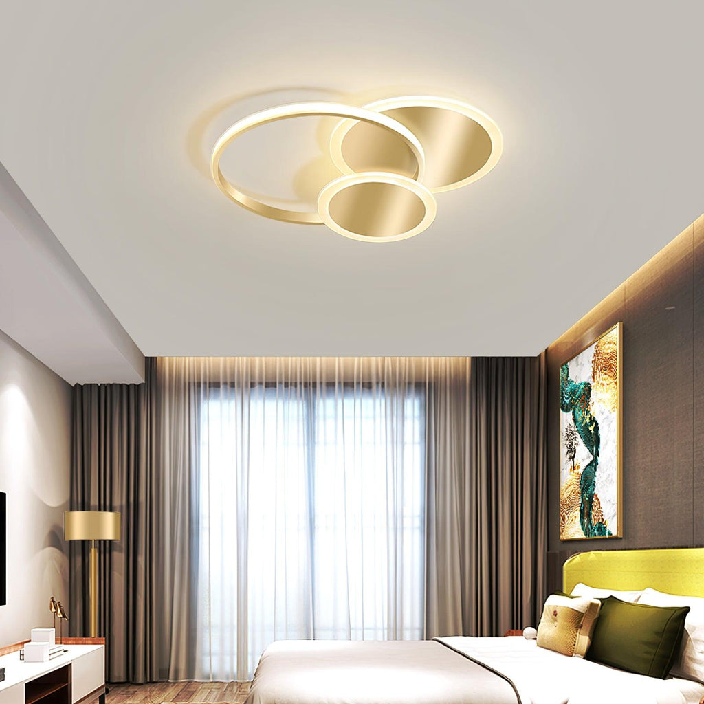 Modern Ceiling Light Brass Integrated LED Adjustable 2