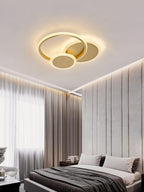 Modern Ceiling Light Brass Integrated LED Adjustable 8